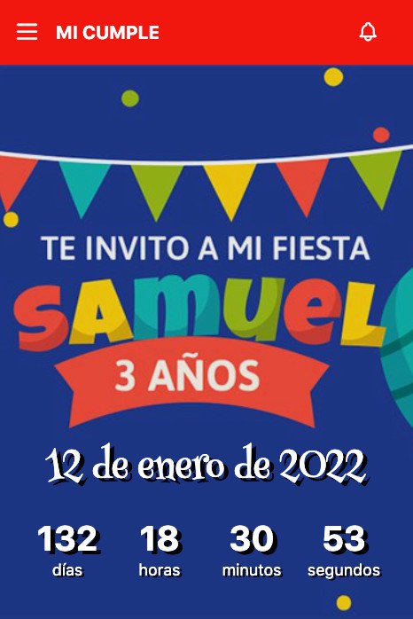 Invitacion cumpleaños